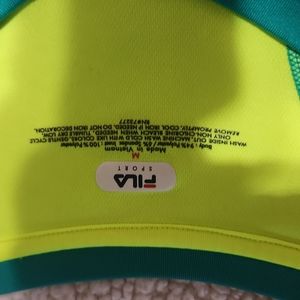Fila short sleeve top...size medium...lime/green